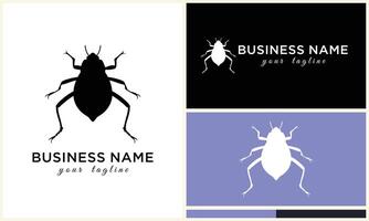 silhouette beetle insect ant template vector