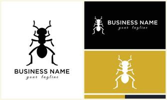 silhouette beetle insect ant template vector