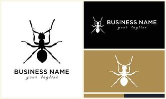 silhouette beetle insect ant template vector