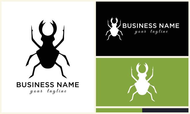 silhouette beetle insect ant template