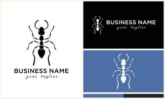 silhouette beetle insect ant template vector