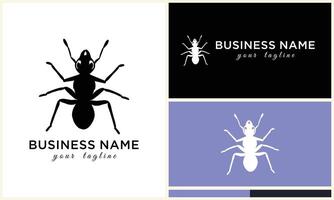 silhouette beetle insect ant template vector