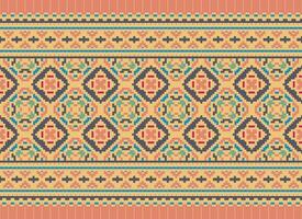 de punto étnico patrón, vector cruzar puntada oriental fondo, bordado retro jacquard estilo, púrpura modelo cuadrado nativo, diseño para textil, tela, alfombra, alfombra, fibras