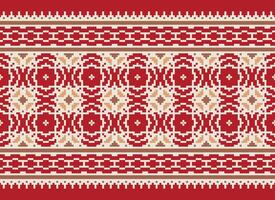 Knitted ethnic pattern, Vector cross stitch oriental background, Embroidery retro jacquard style, Purple pattern square native, Design for textile, fabric, carpet, rug, fibres