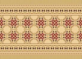 Knitted ethnic pattern, Vector cross stitch oriental background, Embroidery retro jacquard style, Purple pattern square native, Design for textile, fabric, carpet, rug, fibres
