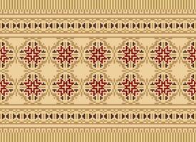 Knitted ethnic pattern, Vector cross stitch oriental background, Embroidery retro jacquard style, Purple pattern square native, Design for textile, fabric, carpet, rug, fibres