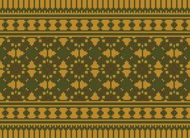 Knitted ethnic pattern, Vector cross stitch oriental background, Embroidery retro jacquard style, Purple pattern square native, Design for textile, fabric, carpet, rug, fibres