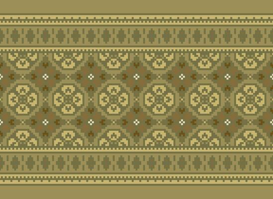 Knitted ethnic pattern, Vector cross stitch oriental background, Embroidery retro jacquard style, Purple pattern square native, Design for textile, fabric, carpet, rug, fibres
