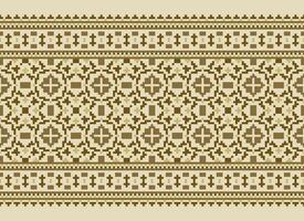Knitted ethnic pattern, Vector cross stitch oriental background, Embroidery retro jacquard style, Purple pattern square native, Design for textile, fabric, carpet, rug, fibres