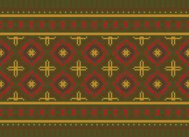 Knitted ethnic pattern, Vector cross stitch oriental background, Embroidery retro jacquard style, Purple pattern square native, Design for textile, fabric, carpet, rug, fibres