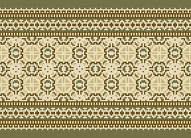 Knitted ethnic pattern, Vector cross stitch oriental background, Embroidery retro jacquard style, Purple pattern square native, Design for textile, fabric, carpet, rug, fibres