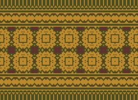 Knitted ethnic pattern, Vector cross stitch oriental background, Embroidery retro jacquard style, Purple pattern square native, Design for textile, fabric, carpet, rug, fibres