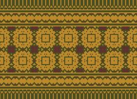 Knitted ethnic pattern, Vector cross stitch oriental background, Embroidery retro jacquard style, Purple pattern square native, Design for textile, fabric, carpet, rug, fibres