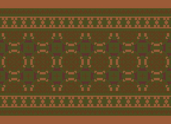 Knitted ethnic pattern, Vector cross stitch oriental background, Embroidery retro jacquard style, Purple pattern square native, Design for textile, fabric, carpet, rug, fibres