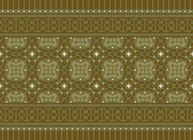 Knitted ethnic pattern, Vector cross stitch oriental background, Embroidery retro jacquard style, Purple pattern square native, Design for textile, fabric, carpet, rug, fibres