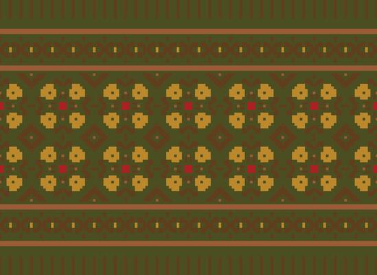 Knitted ethnic pattern, Vector cross stitch oriental background, Embroidery retro jacquard style, Purple pattern square native, Design for textile, fabric, carpet, rug, fibres