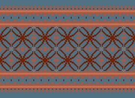 Knitted ethnic pattern, Vector cross stitch oriental background, Embroidery retro jacquard style, Purple pattern square native, Design for textile, fabric, carpet, rug, fibres