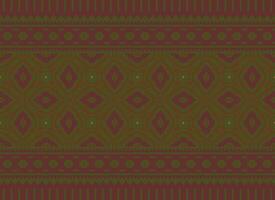 Knitted ethnic pattern, Vector cross stitch oriental background, Embroidery retro jacquard style, Purple pattern square native, Design for textile, fabric, carpet, rug, fibres