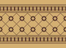 Knitted ethnic pattern, Vector cross stitch oriental background, Embroidery retro jacquard style, Purple pattern square native, Design for textile, fabric, carpet, rug, fibres