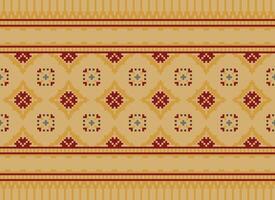 Knitted ethnic pattern, Vector cross stitch oriental background, Embroidery retro jacquard style, Purple pattern square native, Design for textile, fabric, carpet, rug, fibres