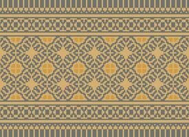 Knitted ethnic pattern, Vector cross stitch oriental background, Embroidery retro jacquard style, Purple pattern square native, Design for textile, fabric, carpet, rug, fibres