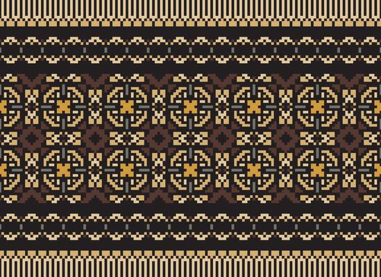 Knitted ethnic pattern, Vector cross stitch oriental background, Embroidery retro jacquard style, Purple pattern square native, Design for textile, fabric, carpet, rug, fibres