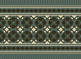 Knitted ethnic pattern, Vector cross stitch oriental background, Embroidery retro jacquard style, Purple pattern square native, Design for textile, fabric, carpet, rug, fibres