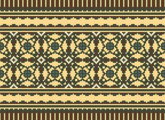 Knitted ethnic pattern, Vector cross stitch oriental background, Embroidery retro jacquard style, Purple pattern square native, Design for textile, fabric, carpet, rug, fibres