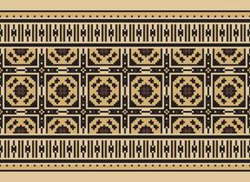 Knitted ethnic pattern, Vector cross stitch oriental background, Embroidery retro jacquard style, Purple pattern square native, Design for textile, fabric, carpet, rug, fibres