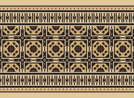 Knitted ethnic pattern, Vector cross stitch oriental background, Embroidery retro jacquard style, Purple pattern square native, Design for textile, fabric, carpet, rug, fibres