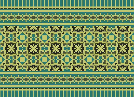 Knitted ethnic pattern, Vector cross stitch oriental background, Embroidery retro jacquard style, Purple pattern square native, Design for textile, fabric, carpet, rug, fibres