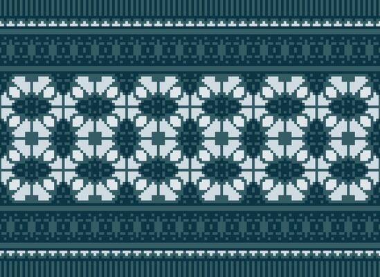 Knitted ethnic pattern, Vector cross stitch oriental background, Embroidery retro jacquard style, Purple pattern square native, Design for textile, fabric, carpet, rug, fibres