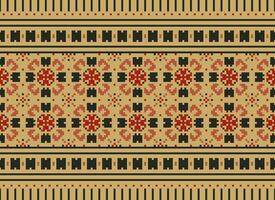 de punto étnico patrón, vector cruzar puntada oriental fondo, bordado retro jacquard estilo, púrpura modelo cuadrado nativo, diseño para textil, tela, alfombra, alfombra, fibras