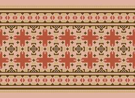 Knitted ethnic pattern, Vector cross stitch oriental background, Embroidery retro jacquard style, Purple pattern square native, Design for textile, fabric, carpet, rug, fibres