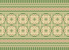 Geometric ethnic pattern. Pixel pattern. Design for clothing, fabric, background, wallpaper, wrapping, batik. Knitwear, Embroidery style. Aztec geometric art ornament print. Vector illustration.