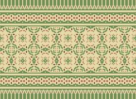 Geometric ethnic pattern. Pixel pattern. Design for clothing, fabric, background, wallpaper, wrapping, batik. Knitwear, Embroidery style. Aztec geometric art ornament print. Vector illustration.