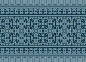 Geometric ethnic pattern. Pixel pattern. Design for clothing, fabric, background, wallpaper, wrapping, batik. Knitwear, Embroidery style. Aztec geometric art ornament print. Vector illustration.