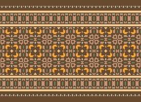 Beautiful floral cross stitch pattern.geometric ethnic oriental pattern traditional background.Aztec style abstract vector illustration.design for texture,fabric,clothing,wrapping,decoration,carpet.