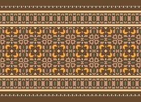 Beautiful floral cross stitch pattern.geometric ethnic oriental pattern traditional background.Aztec style abstract vector illustration.design for texture,fabric,clothing,wrapping,decoration,carpet.