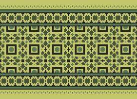 Beautiful floral cross stitch pattern.geometric ethnic oriental pattern traditional background.Aztec style abstract vector illustration.design for texture,fabric,clothing,wrapping,decoration,carpet.