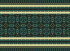 Beautiful floral cross stitch pattern.geometric ethnic oriental pattern traditional background.Aztec style abstract vector illustration.design for texture,fabric,clothing,wrapping,decoration,carpet.