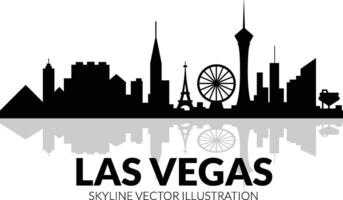 las vegas skyline vector art