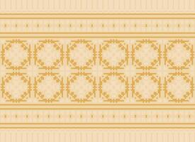 African cross stitch embroidery on background.geometric ethnic oriental seamless pattern traditional.Aztec style abstract vector illustration.design for texture,fabric,clothing,wrapping,carpet.