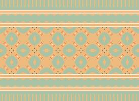 Pixel vintages cross stitch traditional ethnic pattern paisley flower Ikat background abstract Aztec African Indonesian Indian seamless pattern for fabric print cloth dress carpet curtains and sarong vector
