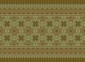 Embroidery ethnic pattern, Vector Geometric ornate background, Cross stitch retro zigzag style, Blue and yellow pattern knitting continuous, Design for textile, fabric, ceramic, digital print