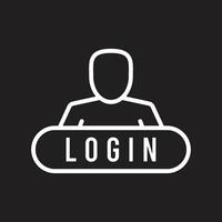 login icon vector