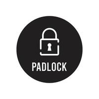 padlock icon vector
