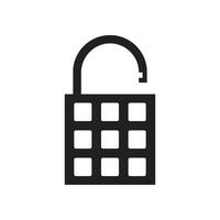 padlock icon vector