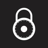 padlock icon vector