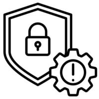 Cyber Risk Management icon vector illustration